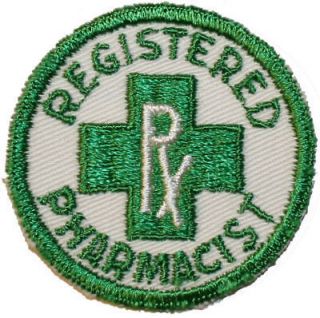 b104 vintage registered pharmacist patch  3 50