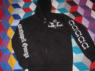 deathspell omega zippered hoodie jacket black metal death mutilator 
