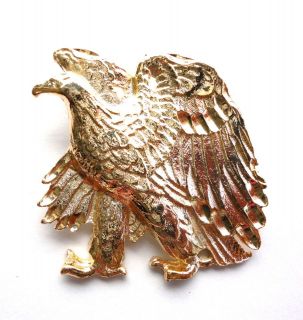 Gold Plated American Eagle Pendant Charm For Chain  