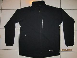 marmot tempo man full zip black jacket size xl brand new