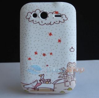 Lovely Cloud Duck Cartoon Soft GEL SKIN CASE COVER FOR HTC Wildfire S 