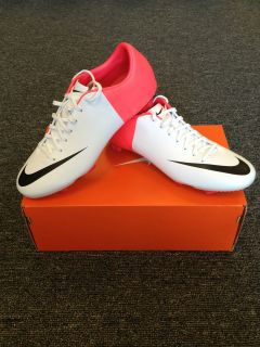  Mercurial Miracle III FG Clash White/Solar Red New Authentic Soccer 