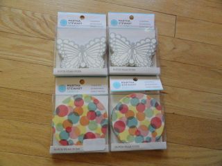 MARTHA STEWART LOT 4 PACKS (16 EACH) DISPOSABLE DRINK COASTERS NEW IN 