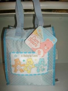 new baby care bears mini blue diaper tote bottle travel bag 