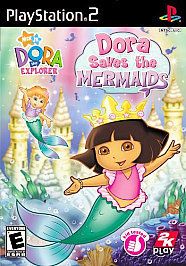Dora the Explorer Dora Saves the Mermaids in case w/ manual Sony 