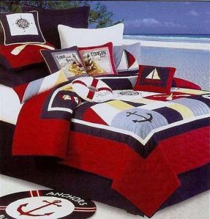 sail away nautical lighthouse boat 3pc quilt set twin time