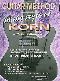 Guitar Method in the Style of Korn (DVD,