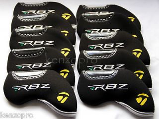   RBZ 10PCS SET 2013 Black Iron Headcover Neoprene Golf Club Cover