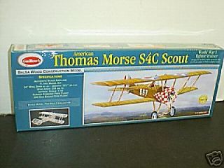 Guillows #201 Thomas Morse Scout Balsa wood Airplane model Kit New in 