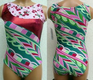 mash up cherry peppermint gymnastics leotard more options size time