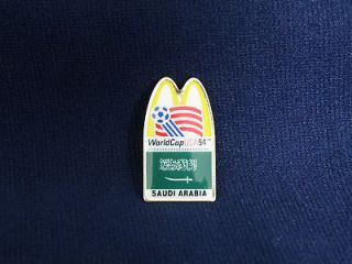 saudi arabia flag world cup mcdonalds 1994 lapel pin time