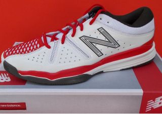 New Balance Mens Tennis Shoes MC851WR White/Red 9.5 D NIB*