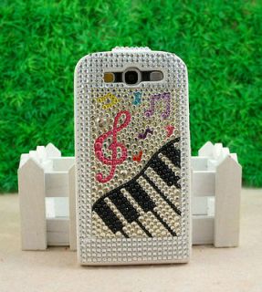 Bling Melody Leather Flap Flip Case For Samsung Galaxy SIII S3 I9300 