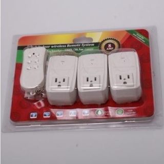 Wireless Remote Control AC Power Socket Outlet Plug Switch+Transmitter 