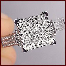 NEW 925 Sterling Silver 0.45 ct White Diamond Ladies Cheap Engagement 