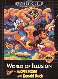 World of Illusion Starring Mickey Mouse Donald Duck Sega Genesis, 1992 