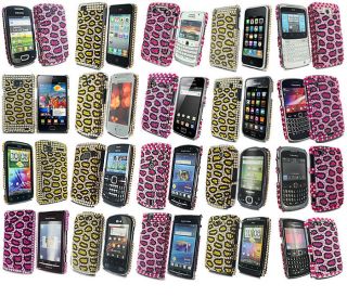For Various Mobile Phones Diamond Shiny Leopard Spot Design Case Hot 