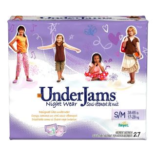 Pampers UnderJams Mega Pack for Girls sizeS/M (38   65 lbs)   27 Count