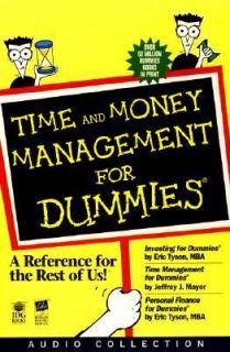 Time and Money Management for Dummies Set by Eric Tyson 1998, Cassette 