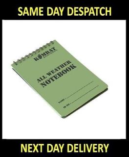 new british army a6 waterproof paper notepad 50 page soldier