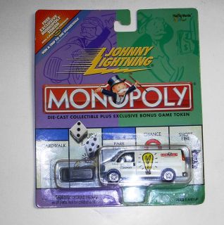 Monopoly Electric Company Utility Van #155 00 Diecast Johnny Lightning