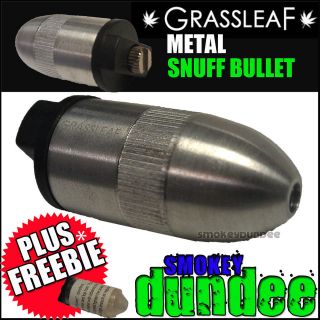 grassleaf snuff bullet snorter dispenser plus freebie aluminium bullet 