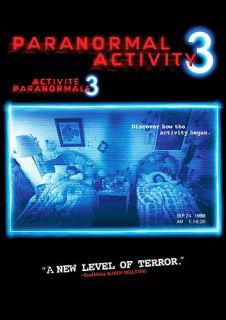 Paranormal Activity 3 DVD, 2012, Canadian