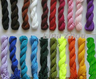   Knot Macrame /Rattail Braided Nylon Bead Cord Thread Muti Color