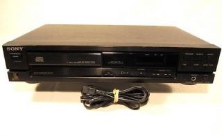 Sony CDP 190 Single Disc Tray CD Player Dual D/A Converter 4X 