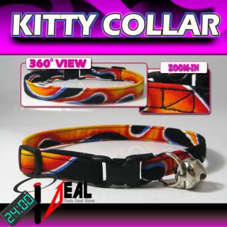 breakaway safety cat collar wheel on fire printed time left