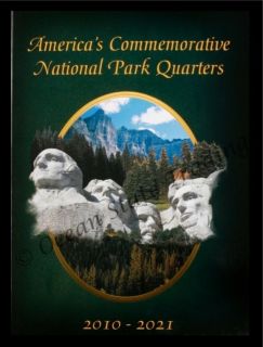 2010 2021 Commemorative National Park Quarter Album (Holds 56 Coins)