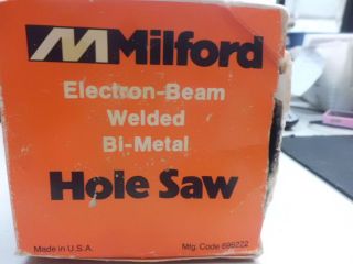 Milford Electron Beam Welded Bi Metal 3 1/2 inch Hole Saw 44848