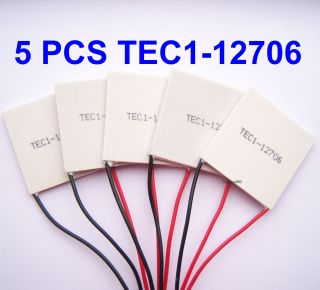 New 5 PCS 40mm TEC1 12706 91.2W TEC Thermoelectric Cooler Peltier 12V