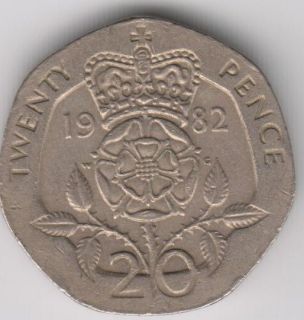 1982   Twenty Pence  Great Britain   We Combine Shipping (5 for $1.50 