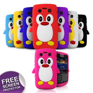 PENGUIN Soft Silicone Case For BlackBerry Bold 9700 / 9780 + Screen 