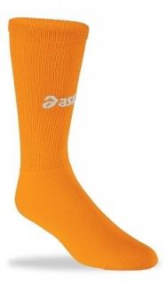 asics socks all sport court knee high neon orange 1pair