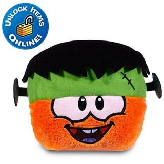  SERIES 10 ORANGE PET PUFFLE 3 PLUSH WITH FRANKEN HAT COIN AND CODE