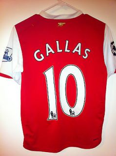 Vintage Gallas red devils Arsenal Jersey Nike Dri Fit Youth Large