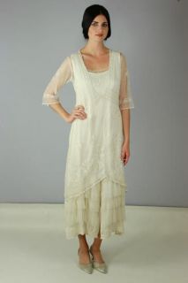 2101 Romantic Nataya Titanic Victorian Dress Ivory 1XL  3XL 