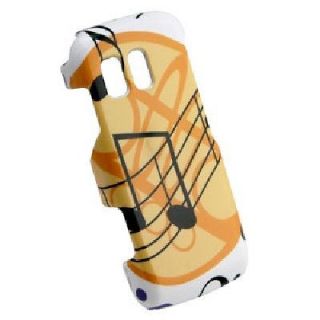 ICL Musical Notes Snap On Cover Case for Samsung Rant M540