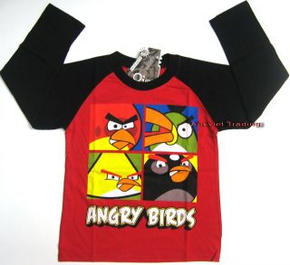 BNWT Angry Birds T Shirt Top Tshirt 100% cotton 2012 new release