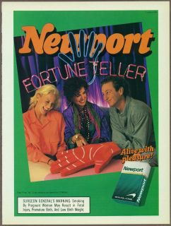 Newport Cigarettes 1994 magazine print ad, tobacco advertisement