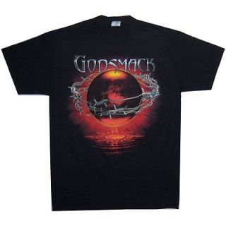 GODSMACK THE ORACLE BARBED WIRE IMAGE BLK T SHIRT SMALL NEW OFFICAL