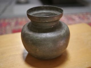 Vintage Antique Copper Spitoon Bowl Vase Tobacciana 18.72 oz 530 grams