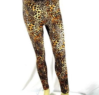 silky ladies tom cat leopard print leggings s m l