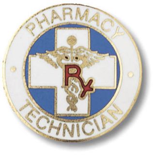Pharmacy Technician Tech Medical Insignia Pin New