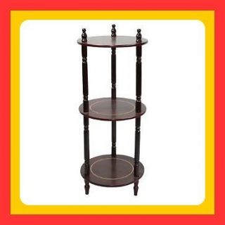new cherry 3 tier corner stand side table 2daysship time