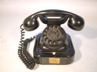vintage tesla bakelite rotary telephone from czech republic returns 