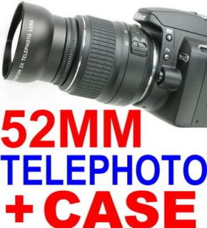 52mm 2 0x tele photo lens nikon d40x d60 d3000