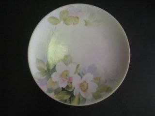 antique nippon hand painted floral porcelain plate  